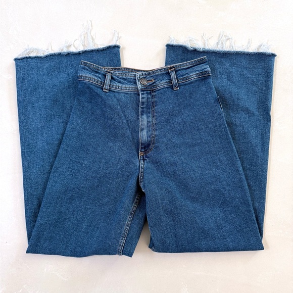 Zara Marine Straight Leg Jeans 4 - Picture 1 of 3